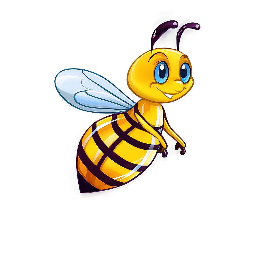 Cartoon Honey Bee Png Ren PNG Image