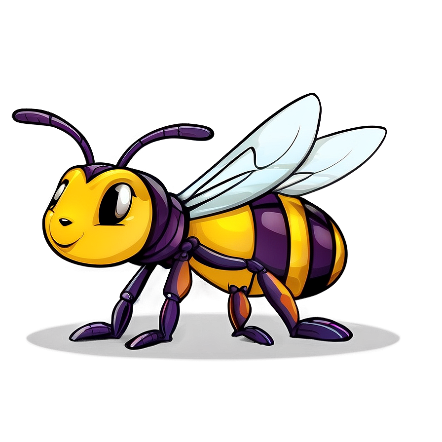 Cartoon Hornet Character Png Qda PNG Image