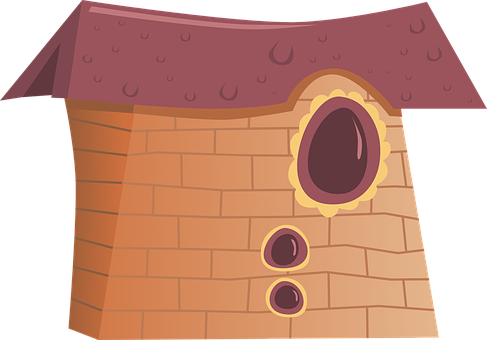 Cartoon House Facade PNG Image