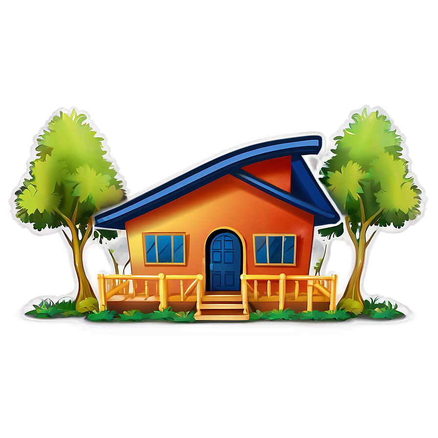 Cartoon House Icon Png Yqy PNG Image