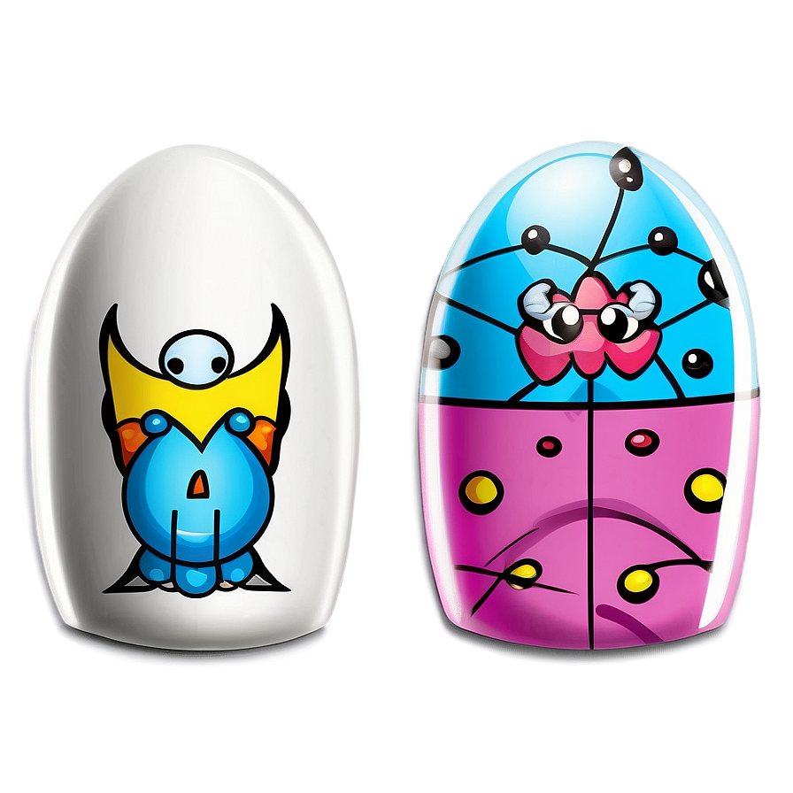 Cartoon Inspired Fake Nails Png Xuo55 PNG Image