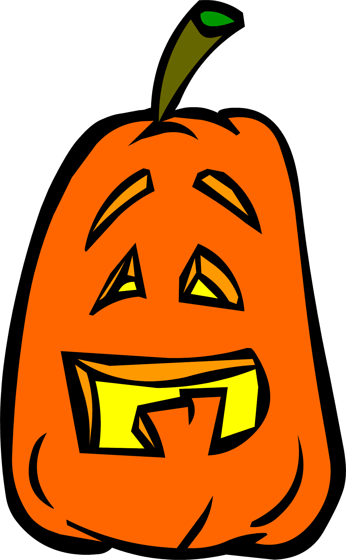 Cartoon Jack O Lantern Graphic PNG Image