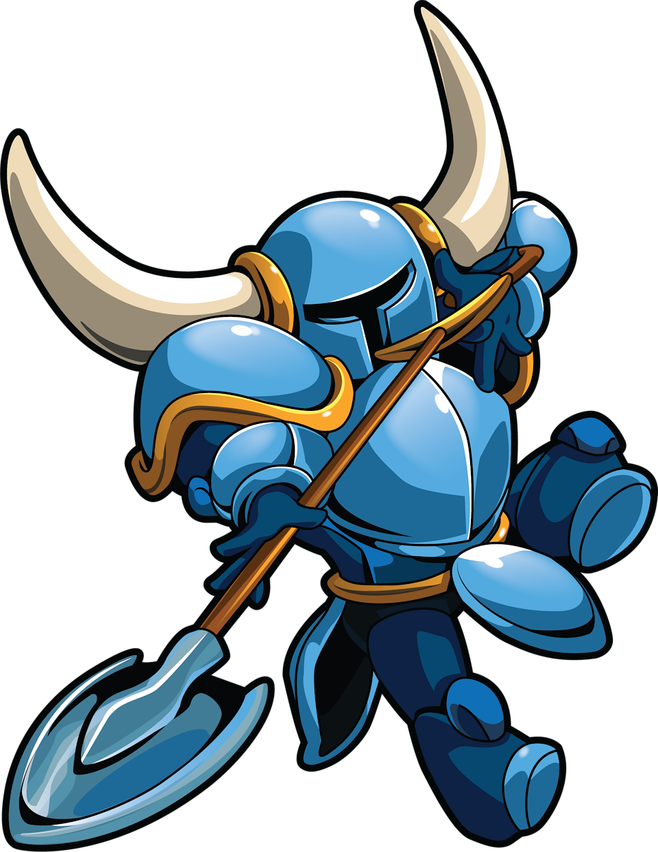 Cartoon Knightwith Horned Helmet PNG Image