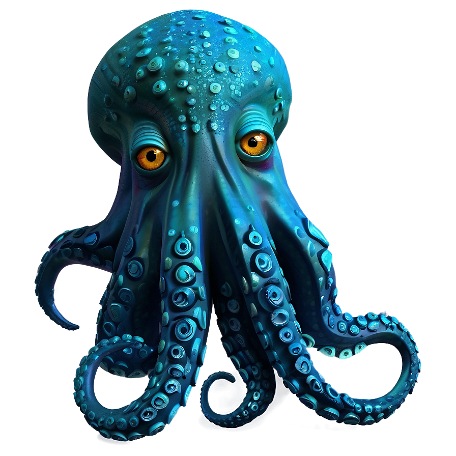 Cartoon Kraken Character Png Ldv3 PNG Image