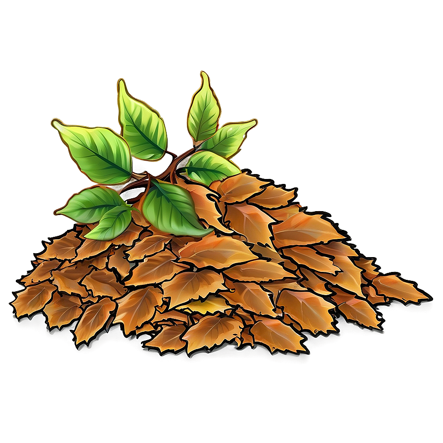 Cartoon Leaf Pile Png 90 PNG Image