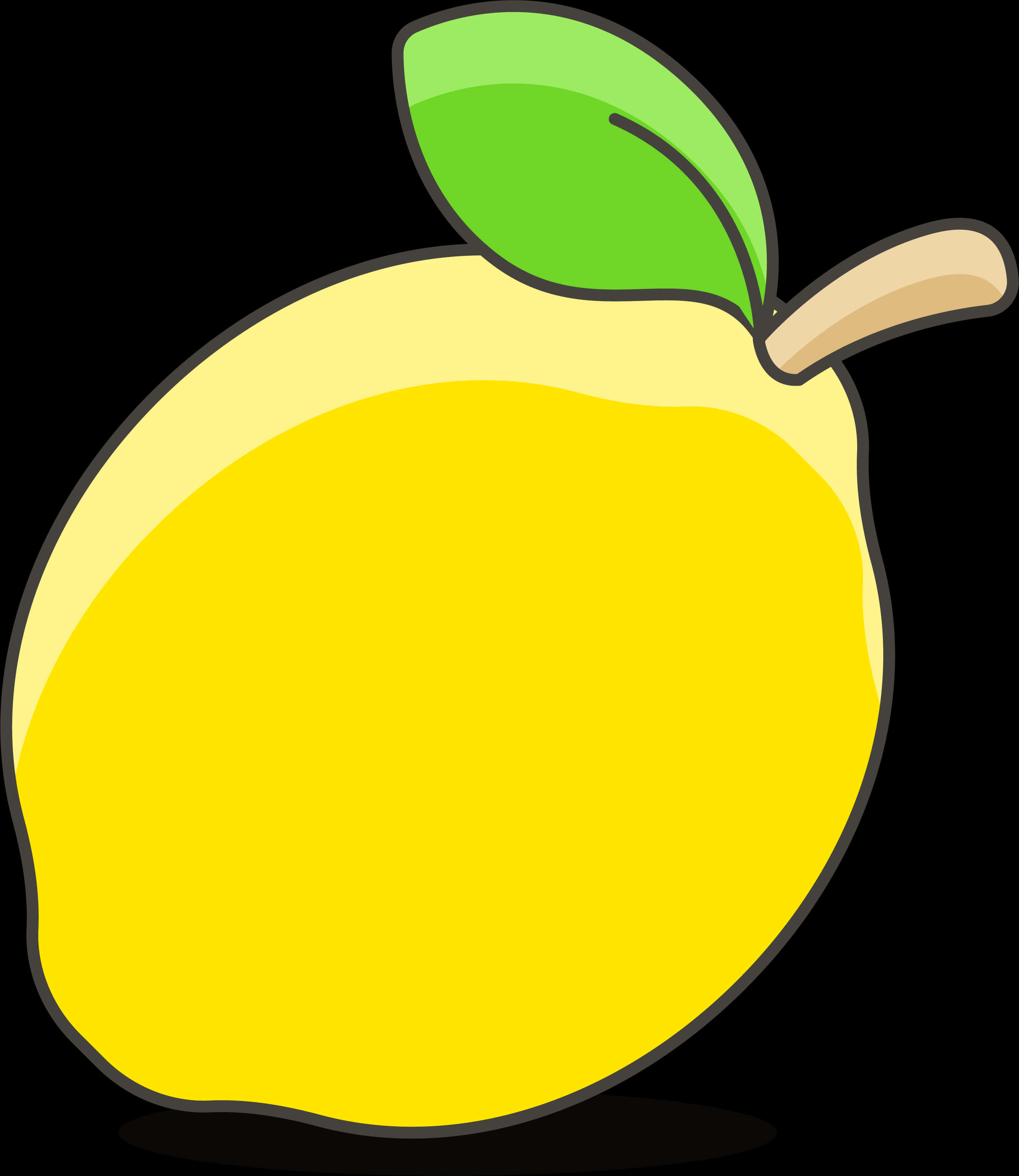 Cartoon Lemon Illustration PNG Image