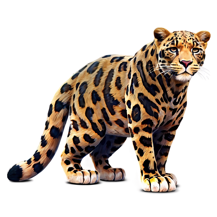 Cartoon Leopard Character Png Xbw57 PNG Image