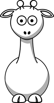 Cartoon Llama Graphic PNG Image