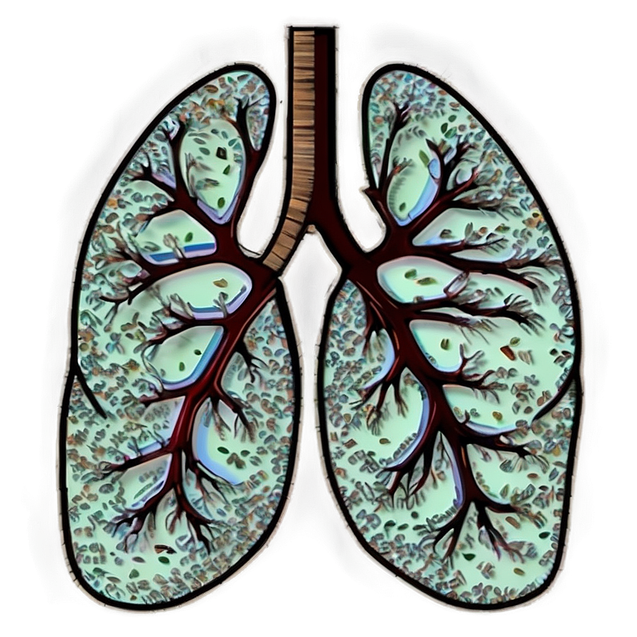 Cartoon Lungs Character Png Vjb PNG Image