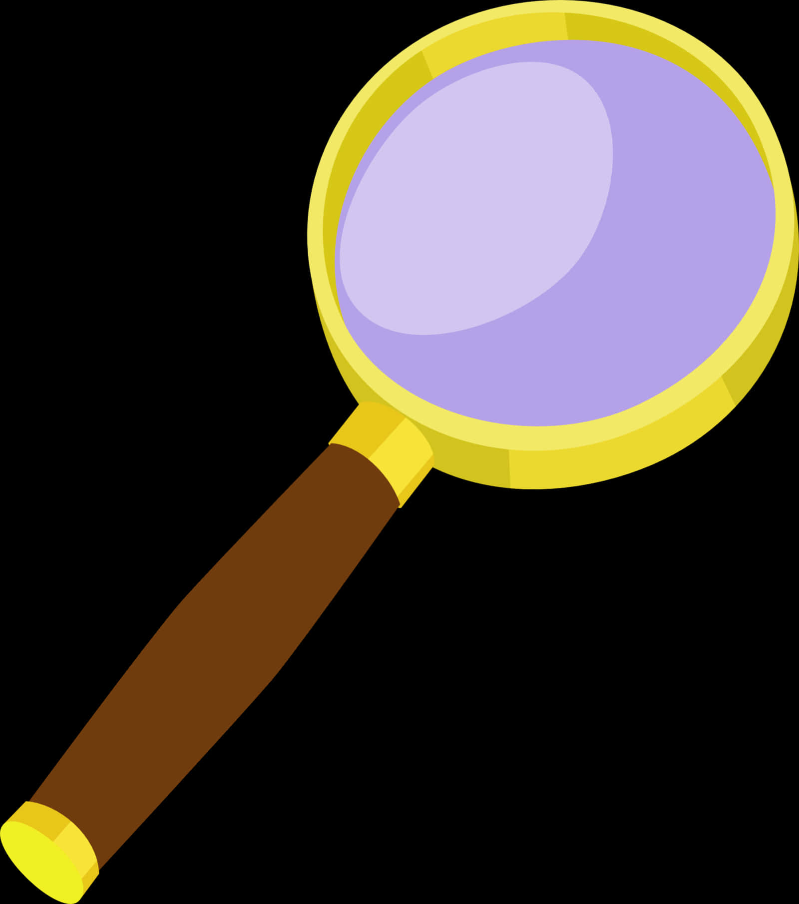 Cartoon Magnifying Glass Vector PNG Image