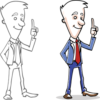 Cartoon Man Idea Epiphany PNG Image