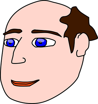 Cartoon Man Portrait PNG Image