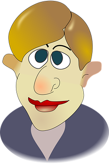 Cartoon Man Portrait PNG Image