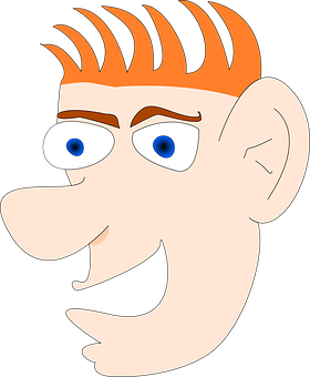 Cartoon Man Profile Vector PNG Image