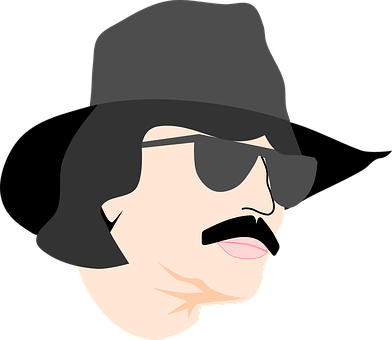 Cartoon Manwith Hatand Sunglasses PNG Image