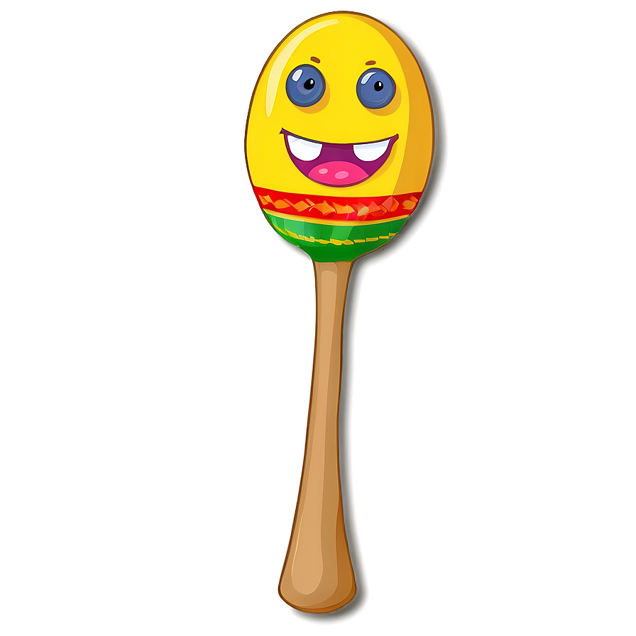 Cartoon Maraca Drawing Png Yaj PNG Image