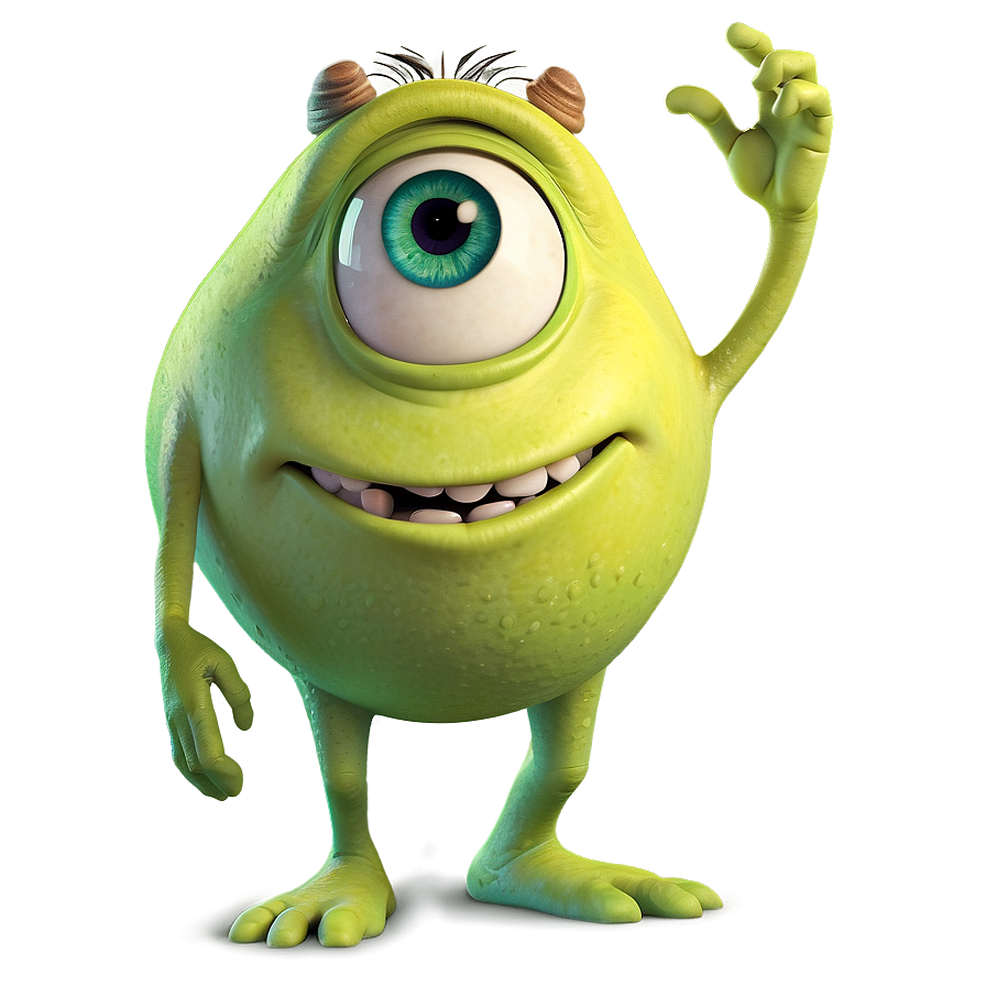 Cartoon Mike Wazowski Png Gyo59 PNG Image