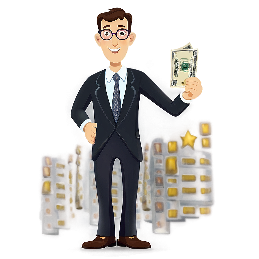 Cartoon Millionaire Money Png Jrc PNG Image