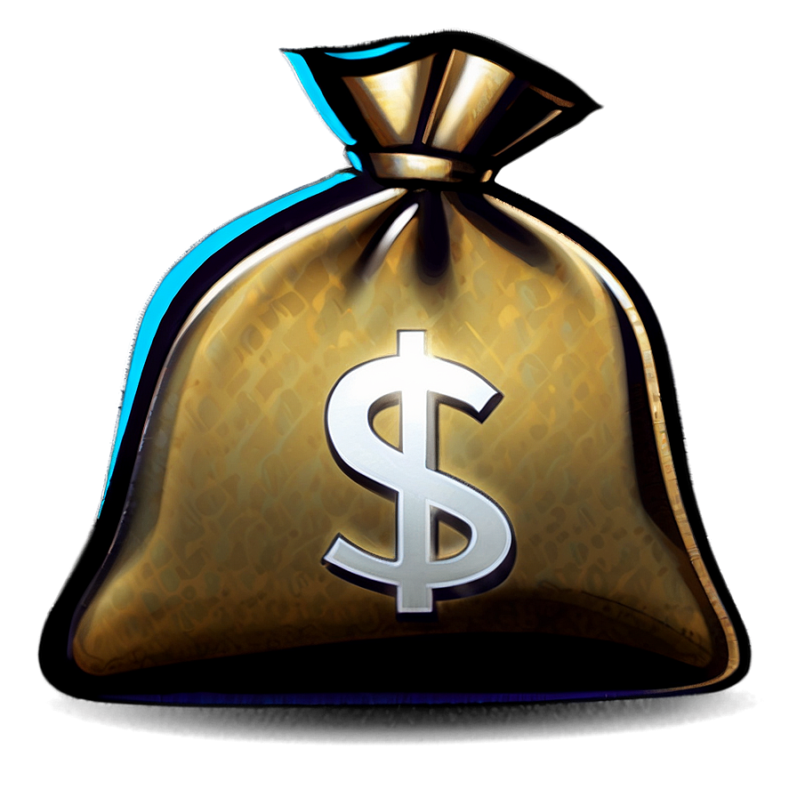 Cartoon Money Bag Png Htv89 PNG Image