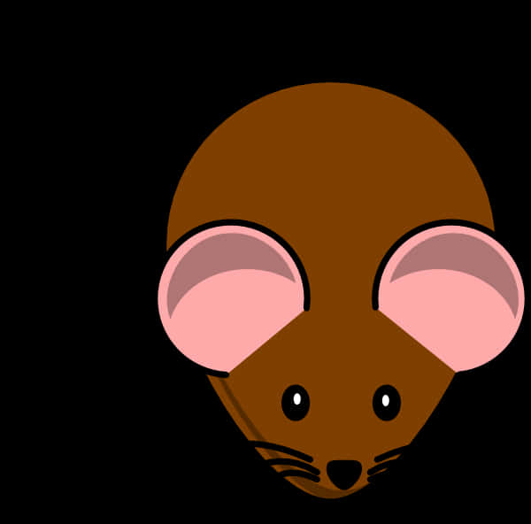 Cartoon Mouse Head Vector PNG Image