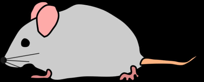 Cartoon_ Mouse_ Side_ View.png PNG Image