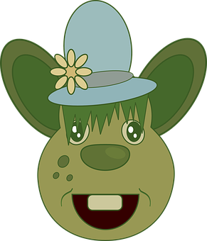 Cartoon Mousewith Hat PNG Image