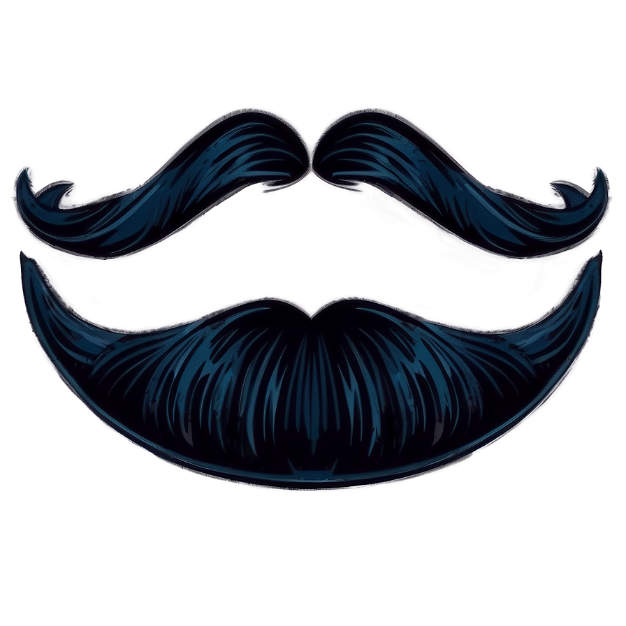 Cartoon Moustache Illustration Png Euk76 PNG Image