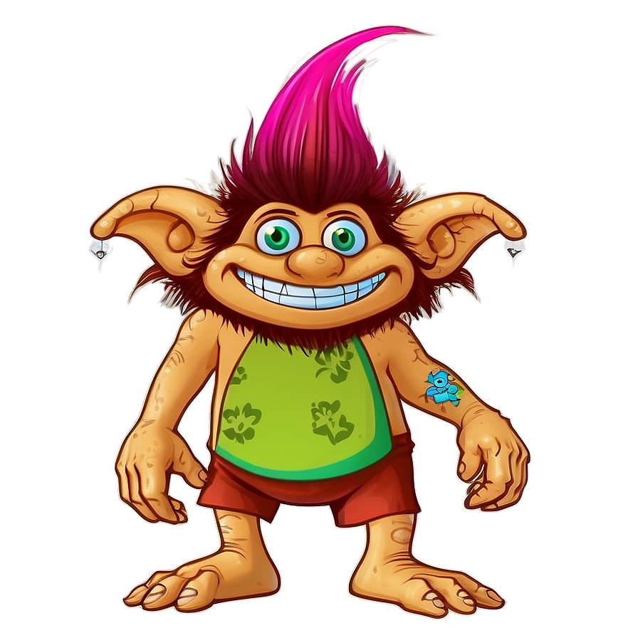 Cartoon Network Inspired Troll Png 05232024 PNG Image