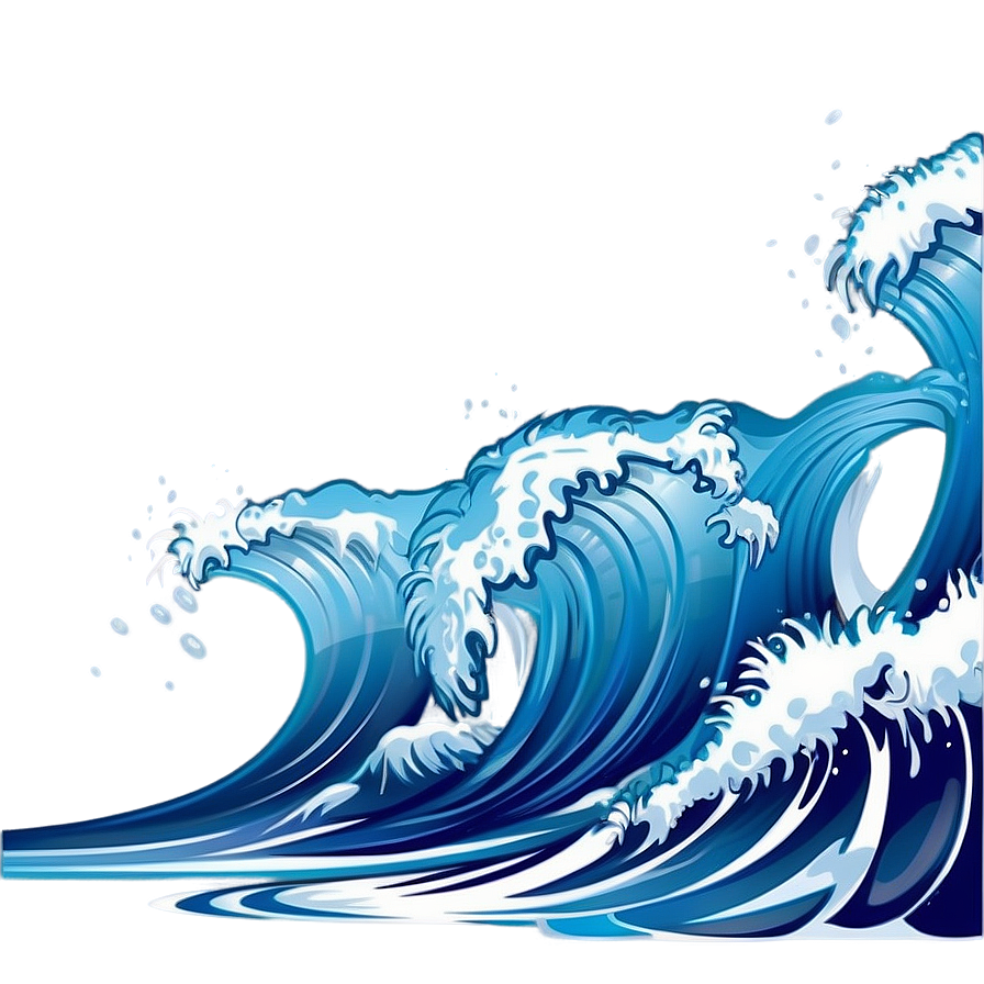 Cartoon Ocean Wave Png Nne3 PNG Image