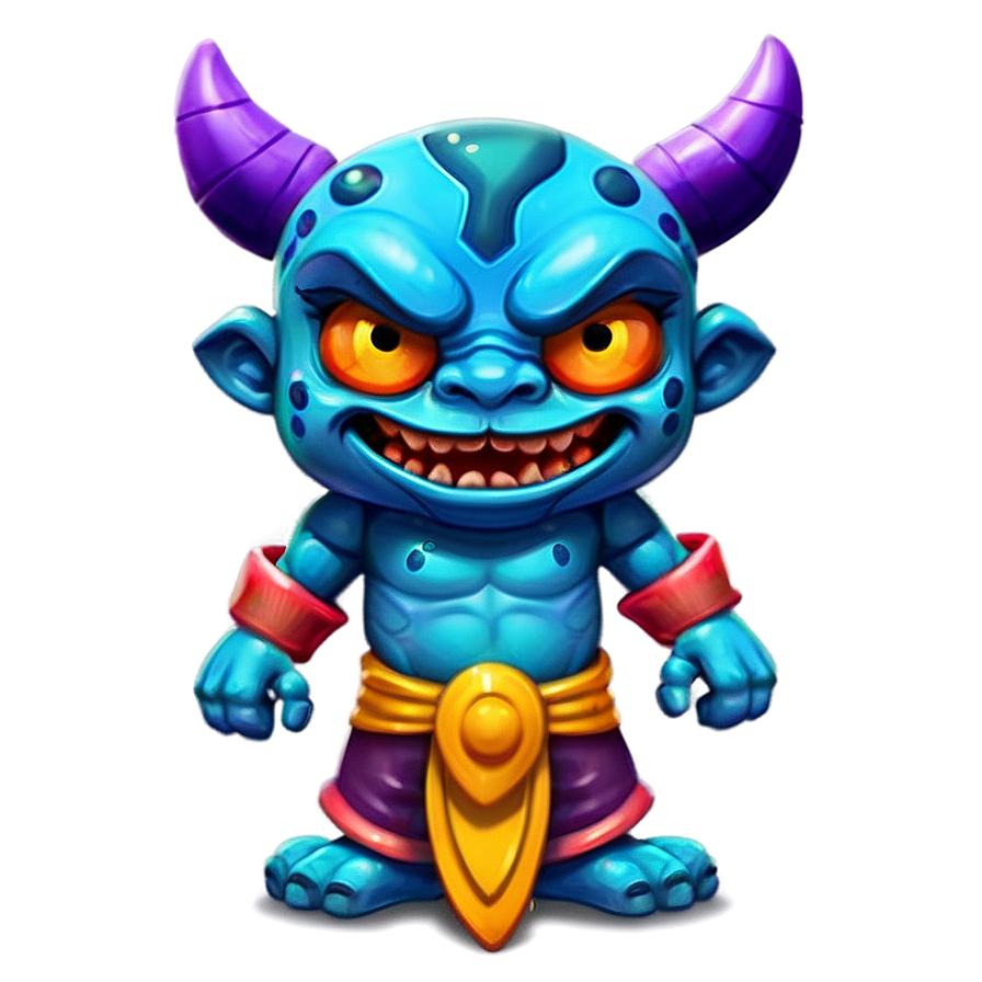 Cartoon Oni For Kids Png Cxc1 PNG Image