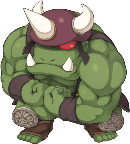 Cartoon Orc Warrior PNG Image