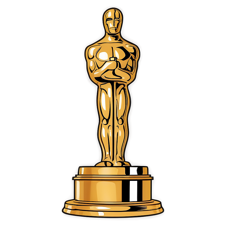 Cartoon Oscar Award Png 06202024 PNG Image