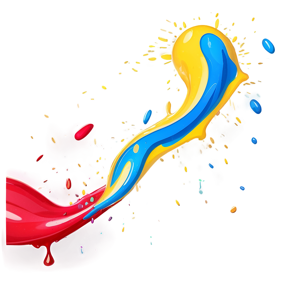 Cartoon Paint Splash Png 05242024 PNG Image