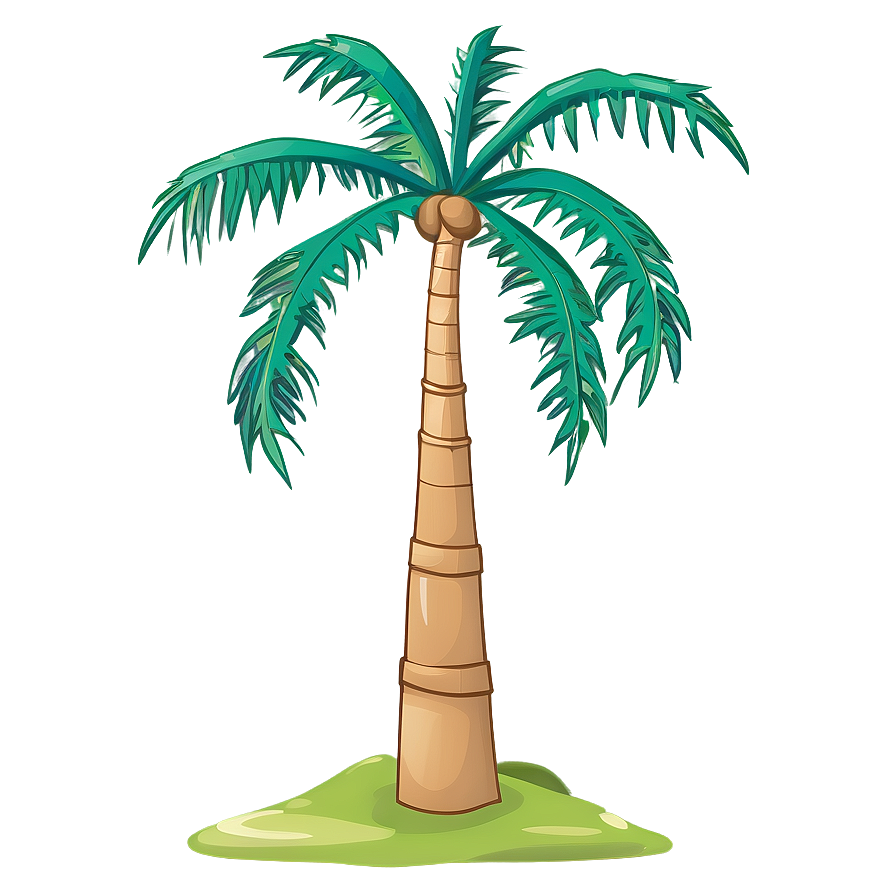 Cartoon Palm Tree Clipart Png Spt6 PNG Image