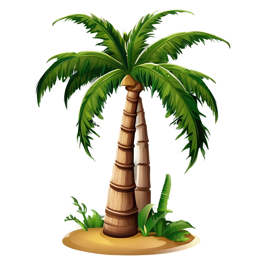 Cartoon Palm Tree Png Bpq87 PNG Image