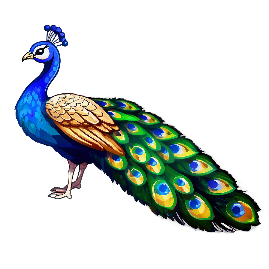 Cartoon Peacock Image Png 06232024 PNG Image