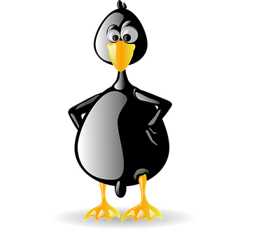 Cartoon Penguin Character PNG Image