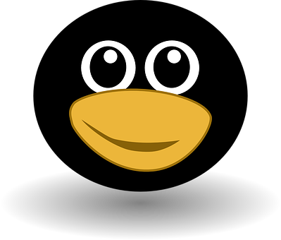 Cartoon Penguin Face Graphic PNG Image