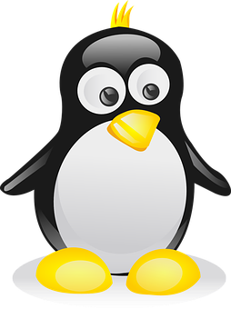 Cartoon Penguin Graphic PNG Image