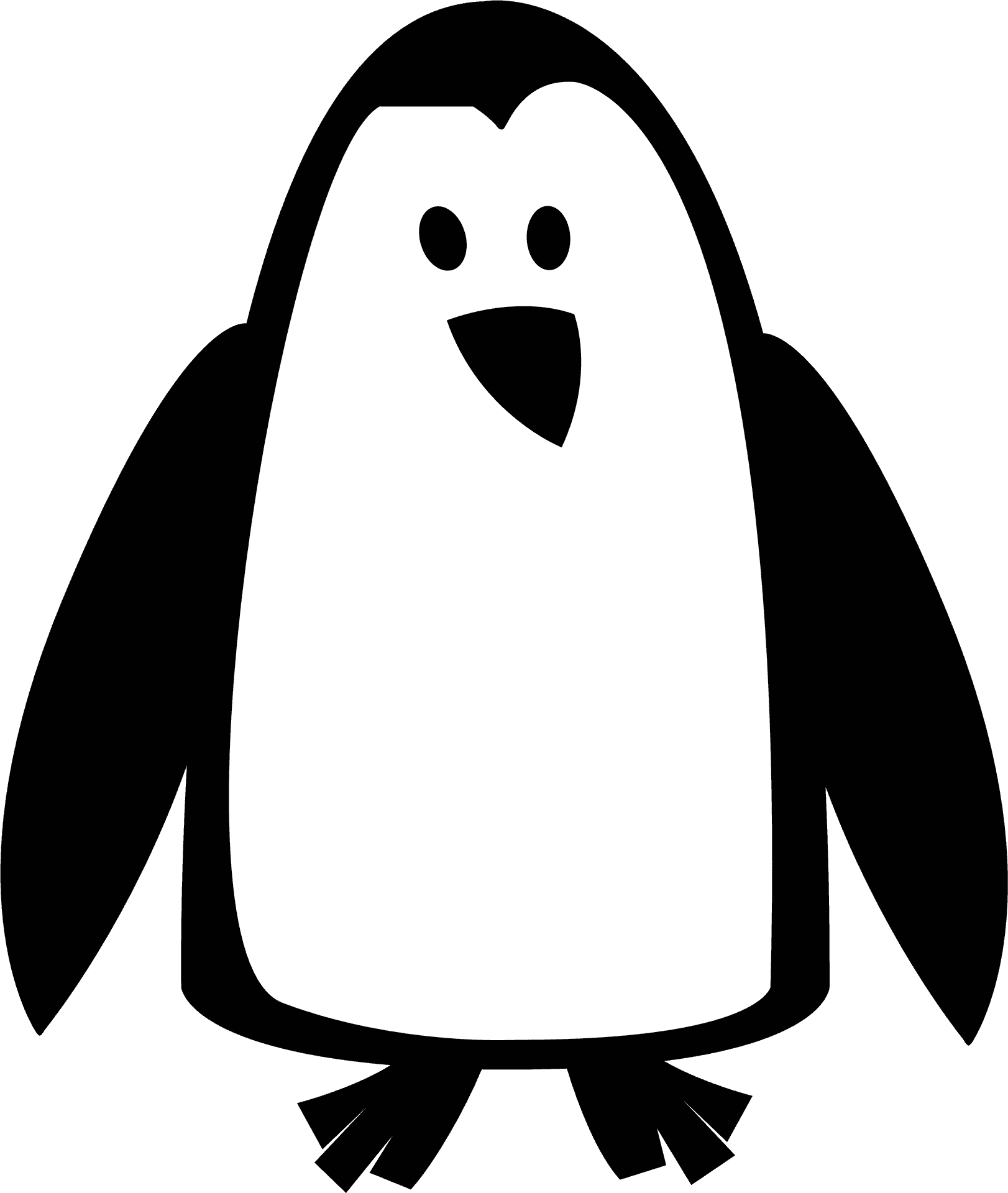 Cartoon Penguin Graphic PNG Image