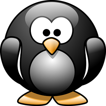 Cartoon Penguin Graphic PNG Image