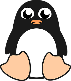 Cartoon Penguin Graphic PNG Image