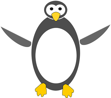 Cartoon Penguin Graphic PNG Image