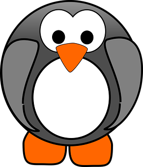 Cartoon Penguin Graphic PNG Image