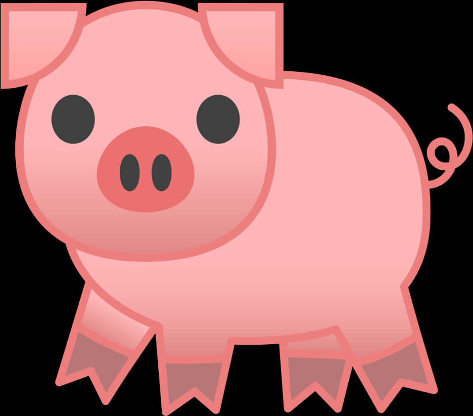 Cartoon Pig Illustration PNG Image