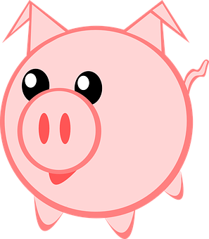 Cartoon Pig Illustration PNG Image