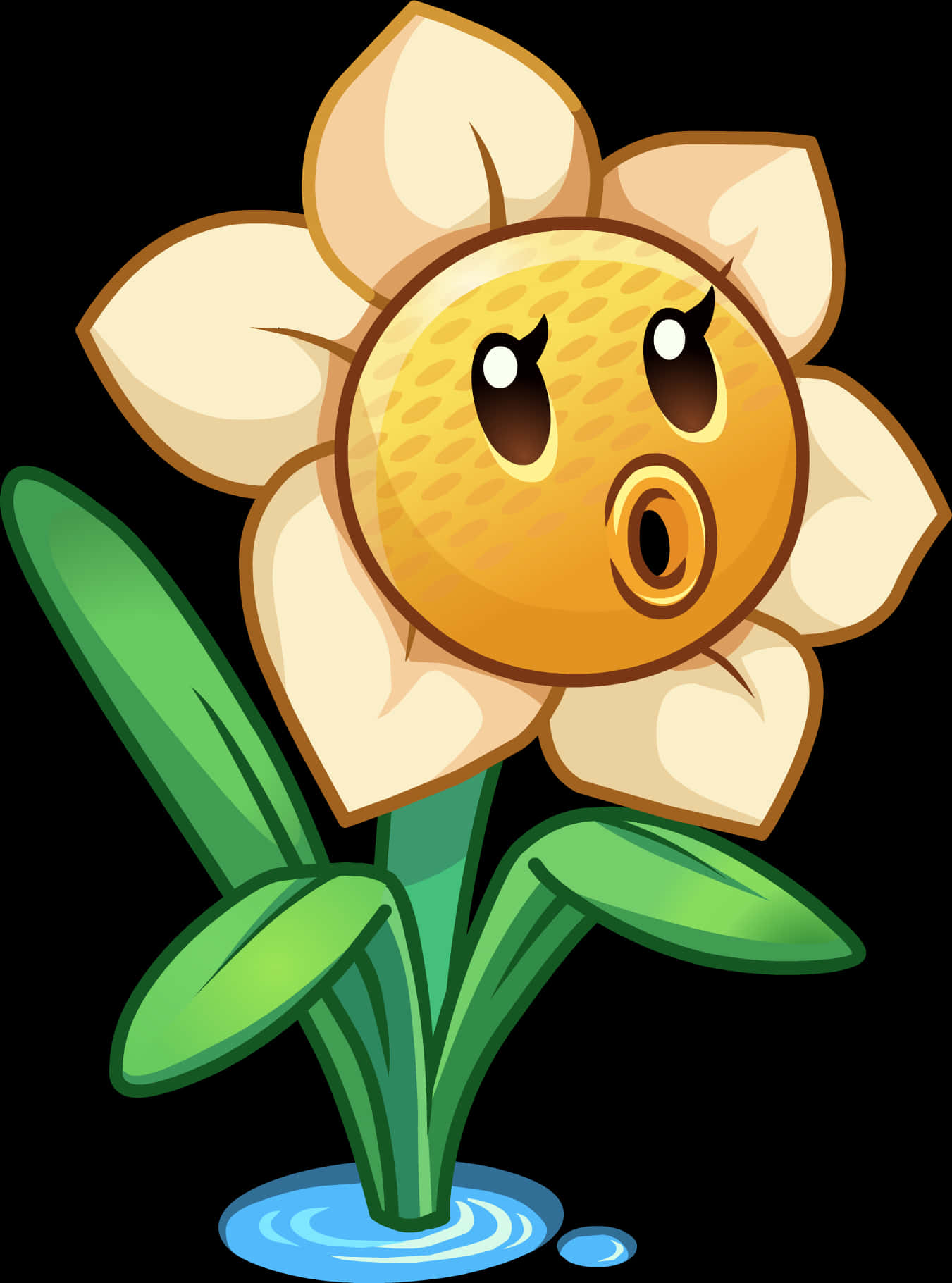 Cartoon Pig Nose Flower Character PNG Image