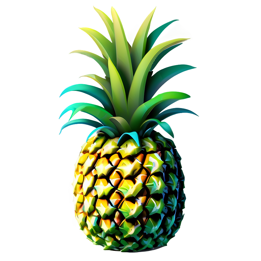 Cartoon Pineapple Png Hsr24 PNG Image