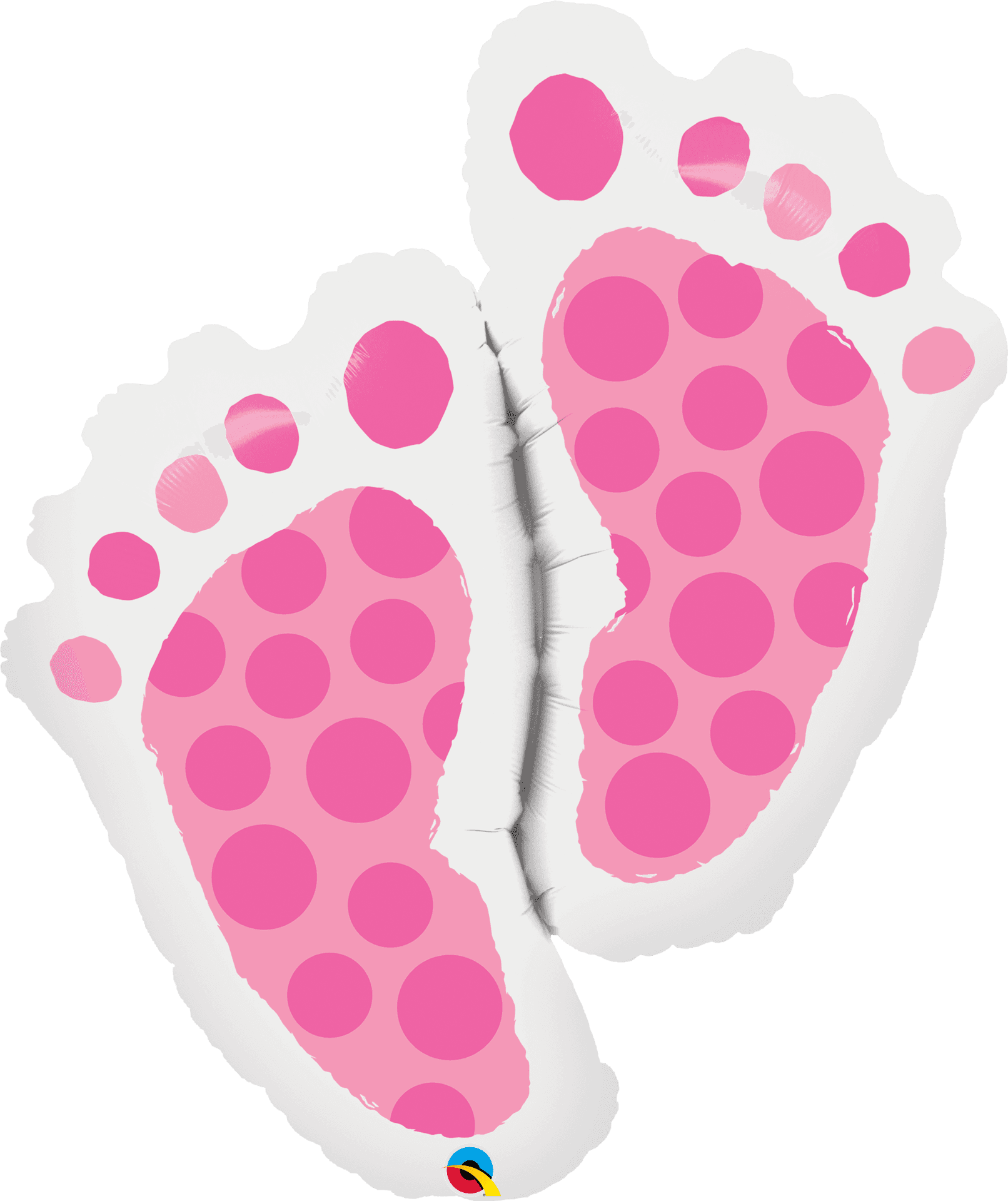 Cartoon Pink Footprint Stickers PNG Image