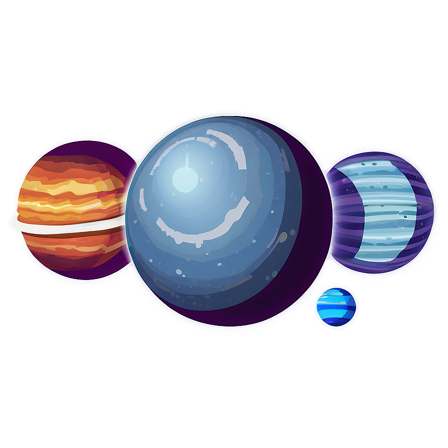 Cartoon Planets Png Uaf24 PNG Image